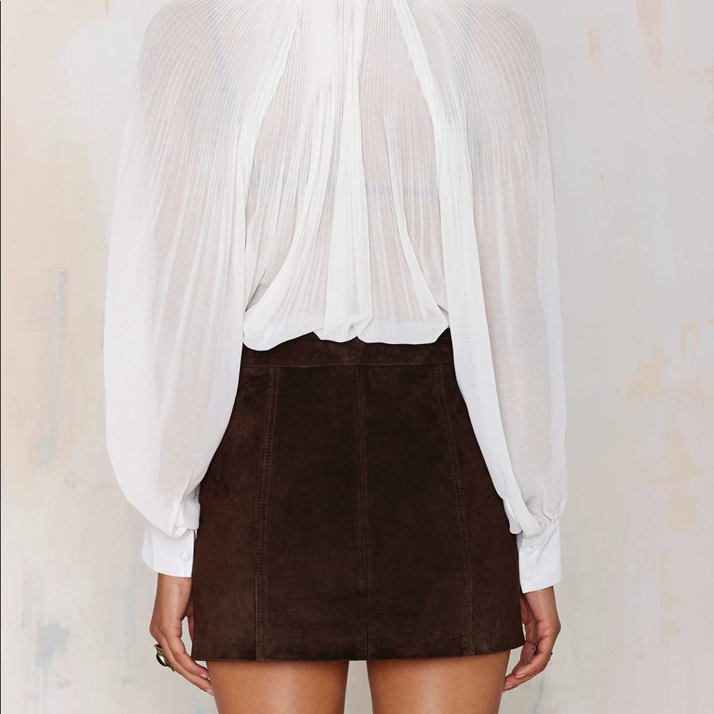 NWT Capulet Isabella suede skirt - Picture 3 of 9
